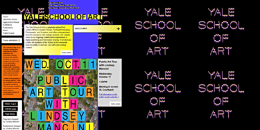 The Yale School of Art homepage