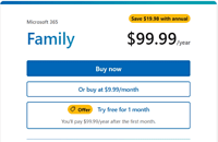 Microsoft family plan