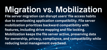 File server migration vs. mobilization File server migration vs. mobilization