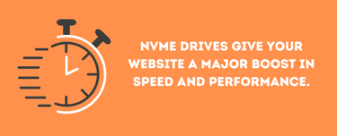 The purpose of NVMe drives for speed.