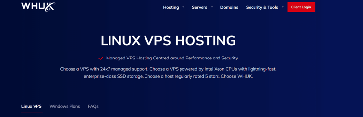 Webhosting UK landing page for VPS hosting Webhosting UK landing page for VPS hosting