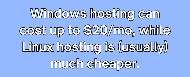 Cost of windows hosting Cost of windows hosting