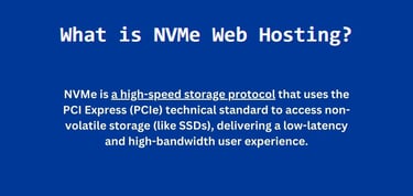What is NVMe web hosting?