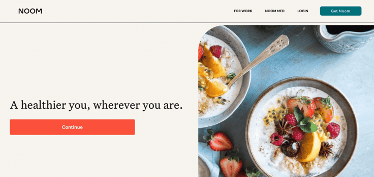 Noom website screenshot