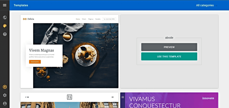 A2 Hosting web builder template