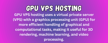 GPU VPS hosting definition