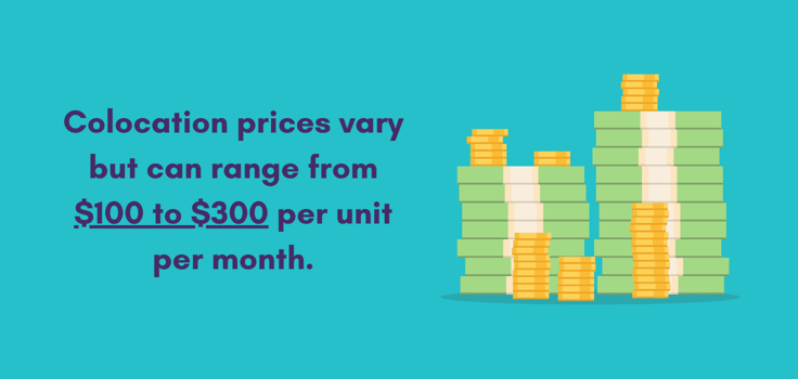 How much does colocation cost per month?
