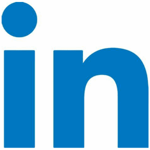 LinkedIn logo on white background