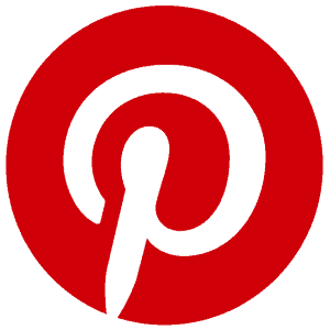 Pinterest logo on white background