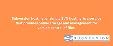 Subversion hosting definition