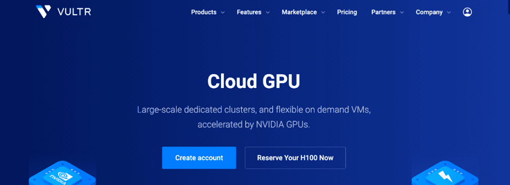 Vultr homepage Vultr homepage