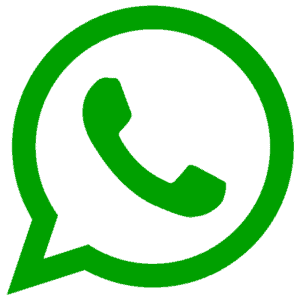 WhatsApp logo on white background