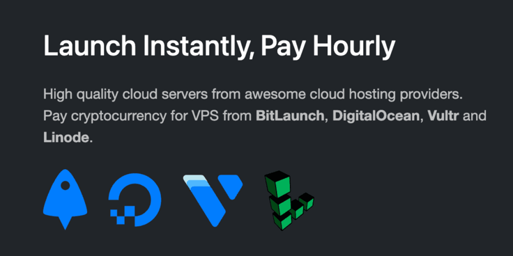 BitLaunch homepage BitLaunch homepage