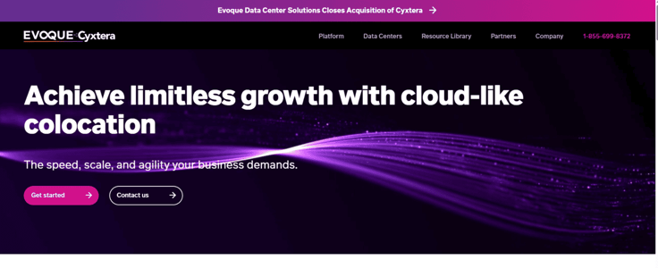 Cyxtera homepage