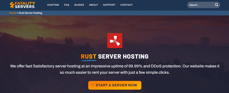 Fatality Servers homepage