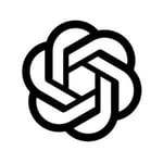 ChatGPT logo on white background