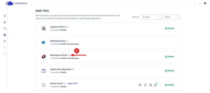A screenshot of Cloudways user interface A screenshot of Cloudways user interface