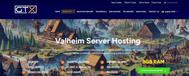 GTXGaming Valheim page screenshot