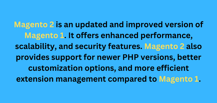 Magento 2 vs Magento 1