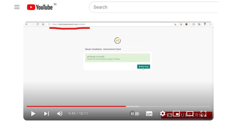 Screenshot of Mautic download tutorial. Screenshot of Mautic download tutorial.