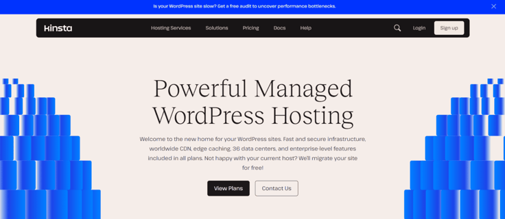 Kinsta WordPress hosting landing page Kinsta WordPress hosting landing page