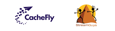 CacheFly and StreamGuys logos