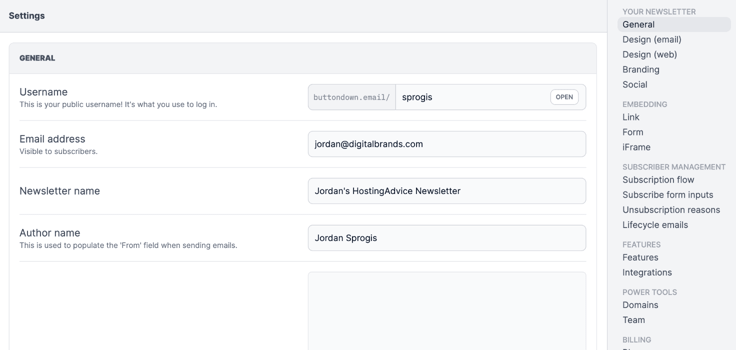 Screenshot of Buttondown's newsletter editor Screenshot of Buttondown's newsletter editor