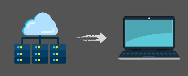 Diagram of cloud hosting