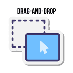 Drag-and-drop illustration