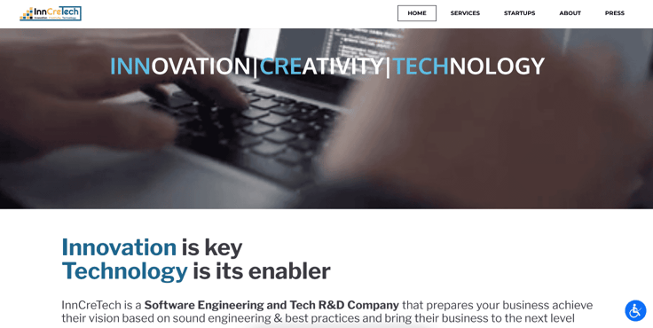 InnCreTech homepage