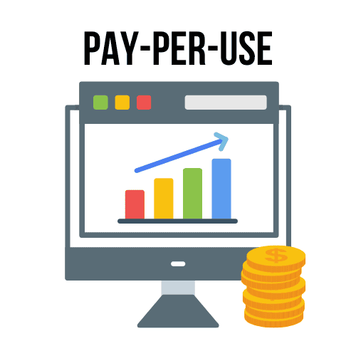Pay per use illustration Pay per use illustration