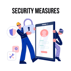 Security measures illustration Security measures illustration