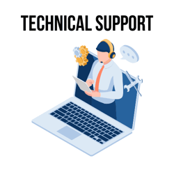 Technical support illustration