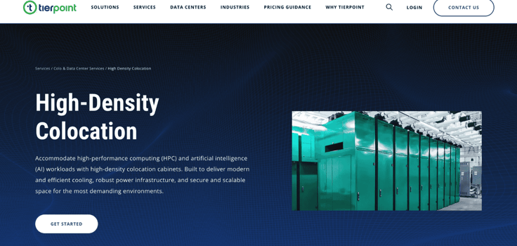 High-Density Colocation TierPoint High-Density Colocation TierPoint