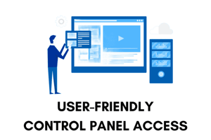 Control panel access illustration Control panel access illustration