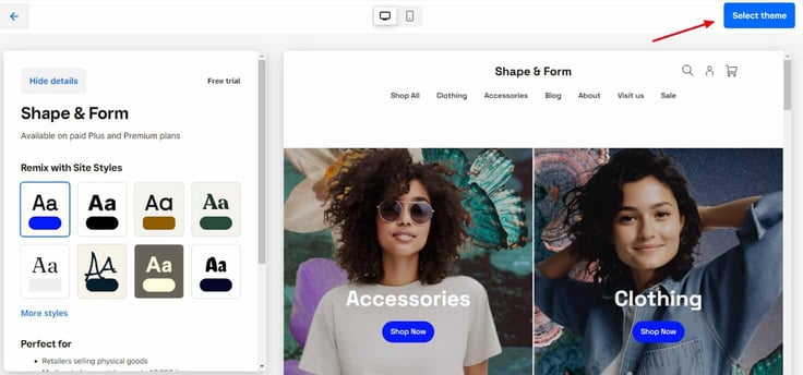 weebly themes