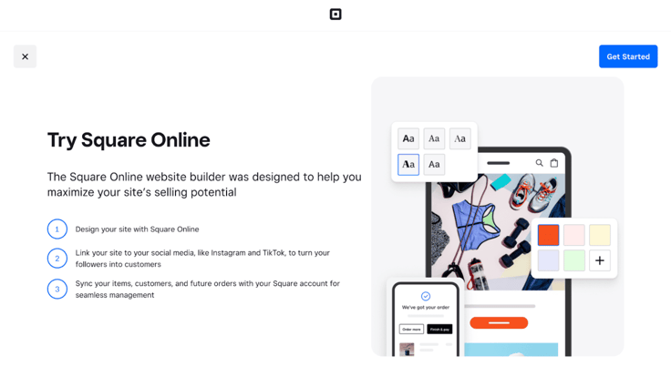 square online website builder