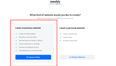 business vs personal website