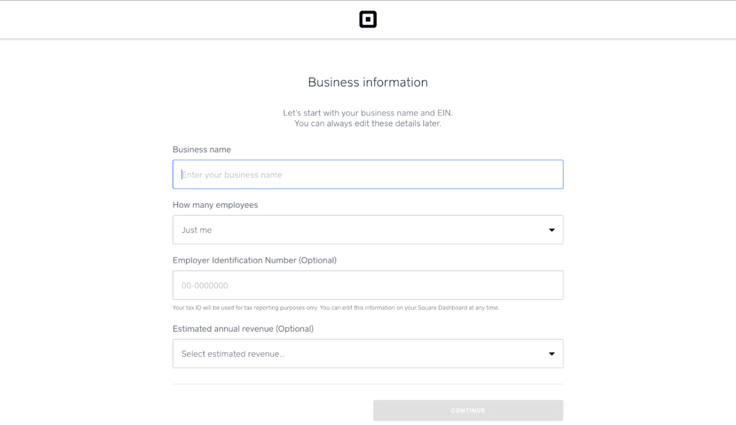 business information webpage