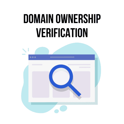 Domain ownership verification illustration