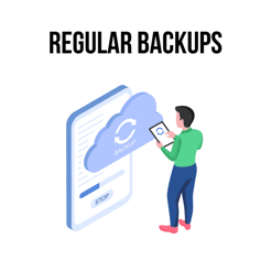 Data backup illustration