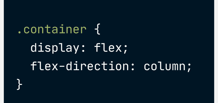 HTML flex direction example
