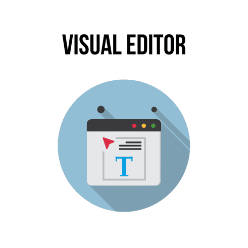 Visual editor illustration Visual editor illustration