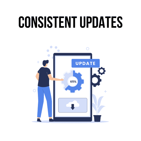Software updates illustration Software updates illustration