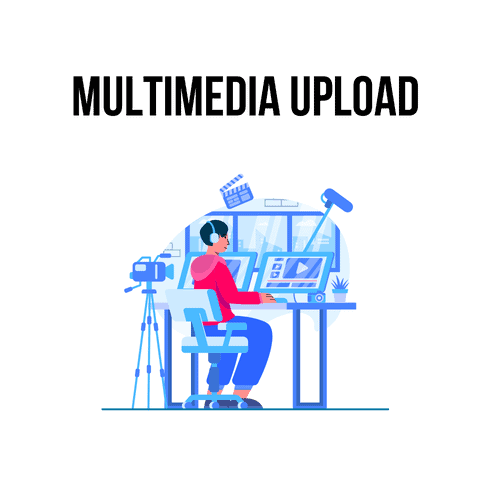 Multimedia illustration Multimedia illustration
