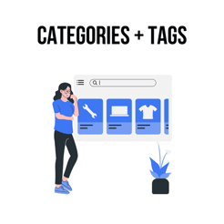 Categories and tags illustration