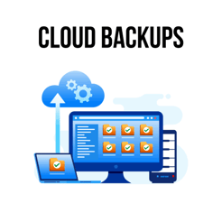 Cloud backups illustration