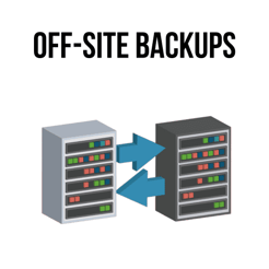 Off-site backups illustration