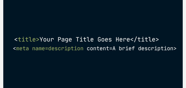 HTML meta tag example