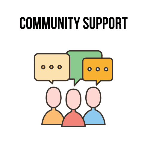 Support forum illustration Support forum illustration